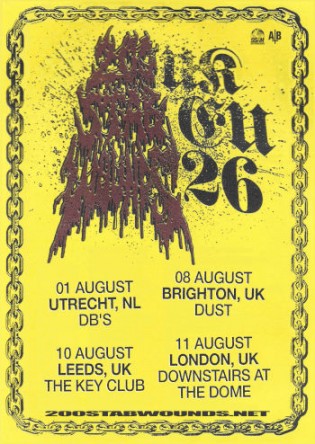 200 Stab Wounds EU/UK Headline Shows Summer 2026
