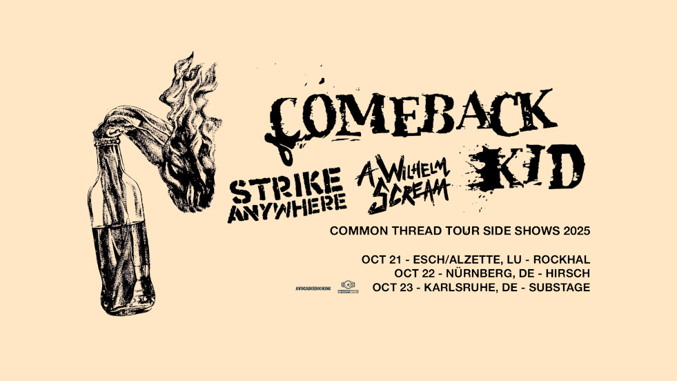 Comeback Kid Common Thread Tour Side Shows 2025