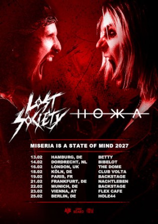 Lost Society | Hokka Miseria Is A State Of Mind Europe Tour 2027