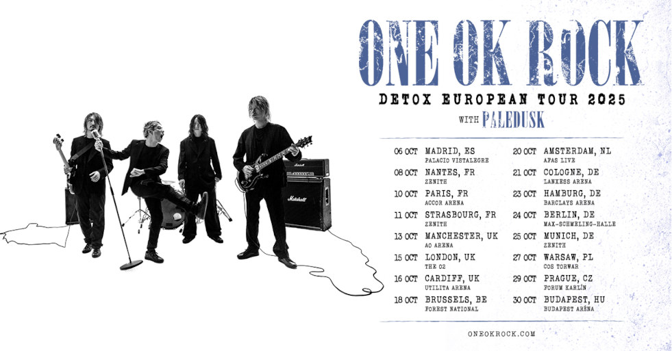 Paledusk support to One Ok Rock European Tour 2025