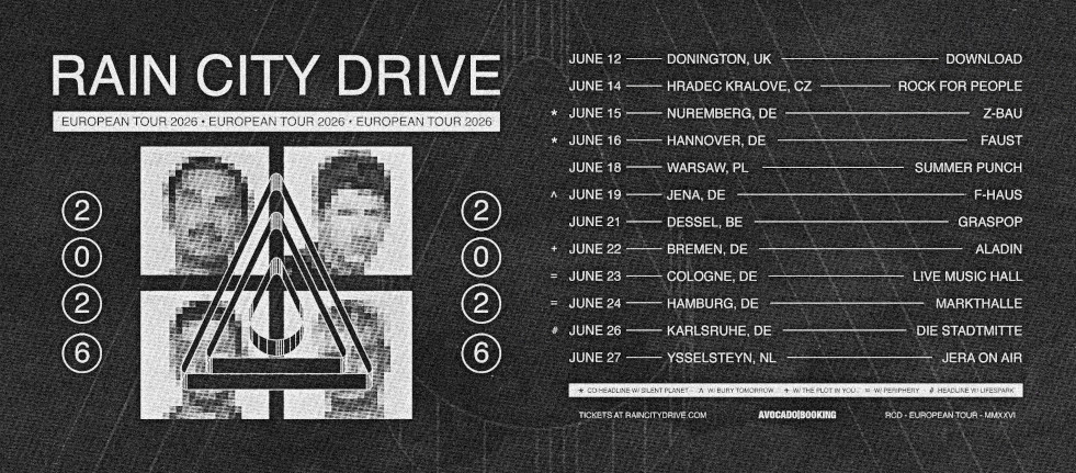 Rain City Drive Europe Summer 2026