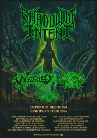 Shadow Of Intent “Imperium Delirium” European Tour 2026